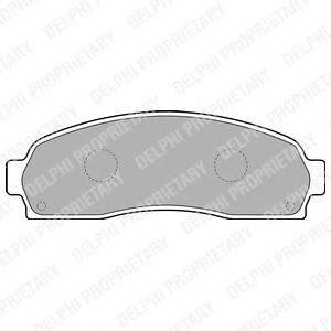 Комплект тормозных колодок, дисковый тормоз DELPHI LP1757