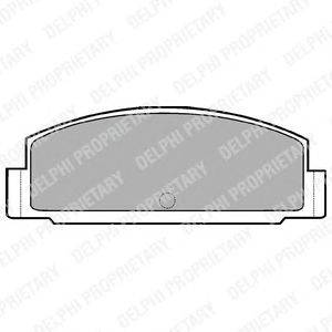 Комплект тормозных колодок, дисковый тормоз DELPHI LP450