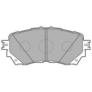 Комплект тормозных колодок, дисковый тормоз DELPHI LP2487
