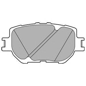Комплект тормозных колодок, дисковый тормоз DELPHI LP2699
