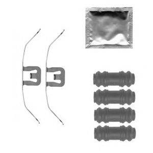 Комплектующие, колодки дискового тормоза DELPHI LX0564