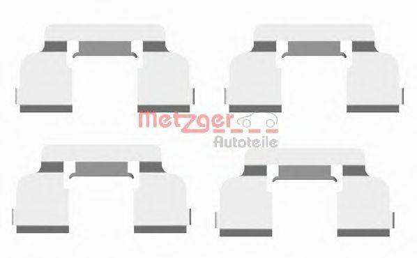 Комплектующие, колодки дискового тормоза METZGER 1091698