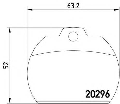 Комплект тормозных колодок, дисковый тормоз REMSA 8200