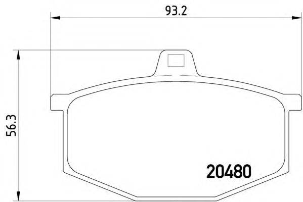 Комплект тормозных колодок, дисковый тормоз RHIAG 17307