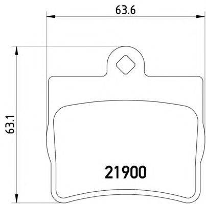 Комплект тормозных колодок, дисковый тормоз HELLA 8DB 355 008-311