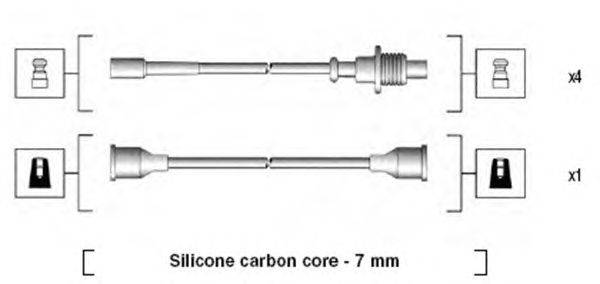 Комплект проводов зажигания MAGNETI MARELLI 941135180705