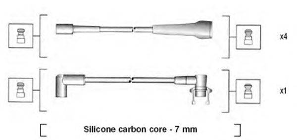 Комплект проводов зажигания MAGNETI MARELLI 941145420739