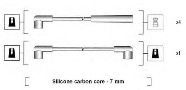 Комплект проводов зажигания MAGNETI MARELLI 941285070843