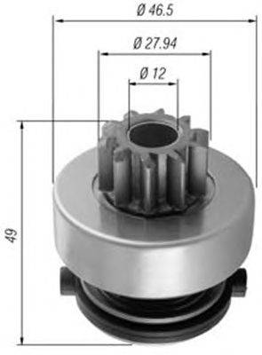 Ведущая шестерня, стартер MAGNETI MARELLI 940113020353