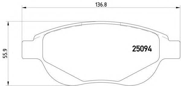 Комплект тормозных колодок, дисковый тормоз HELLA 8DB 355 015-381