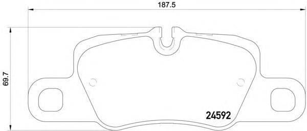 Комплект тормозных колодок, дисковый тормоз HELLA 8DB 355 015-581