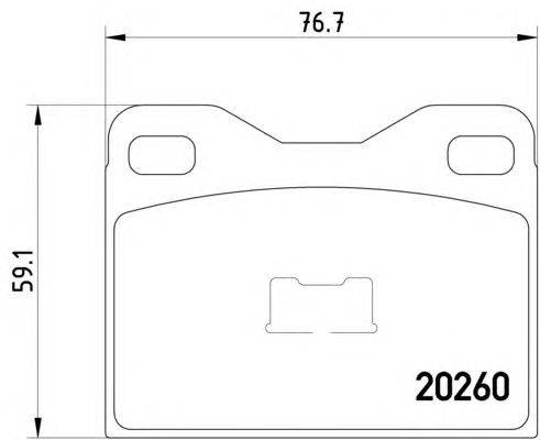 Комплект тормозных колодок, дисковый тормоз RHIAG 20208