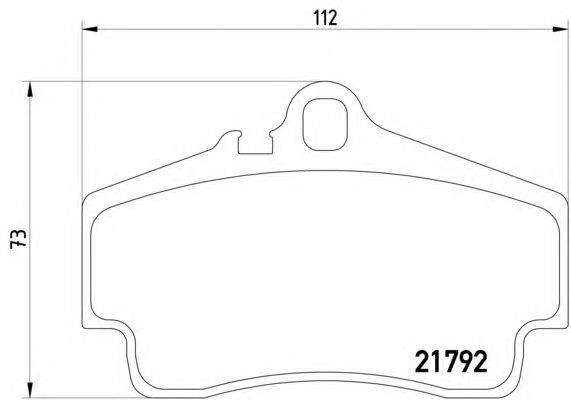 Комплект тормозных колодок, дисковый тормоз HELLA 8DB 355 018-481