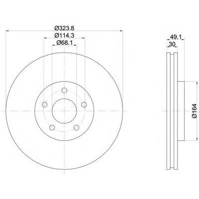 Тормозной диск HELLA 8DD 355 120-271