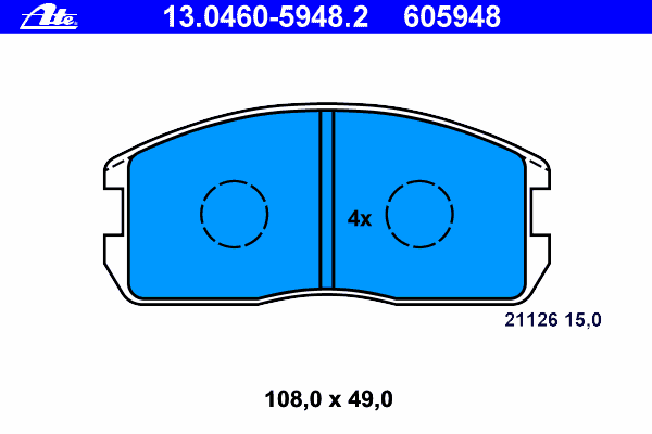 Комплект тормозных колодок, дисковый тормоз ROULUNDS BRAKING 439581