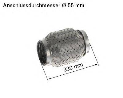 Гофрированная труба, выхлопная система HJS 83 00 8509