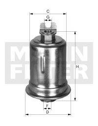 Топливный фильтр MANN-FILTER WK 614/26 x