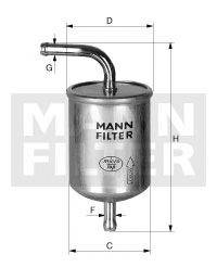 Топливный фильтр MANN-FILTER WK 78/1