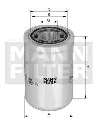 Фильтр, Гидравлическая система привода рабочего оборудования MANN-FILTER WH12572