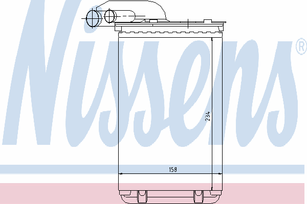 Теплообменник, отопление салона NISSENS 73252