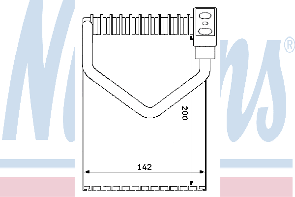 Испаритель, кондиционер NISSENS 92172