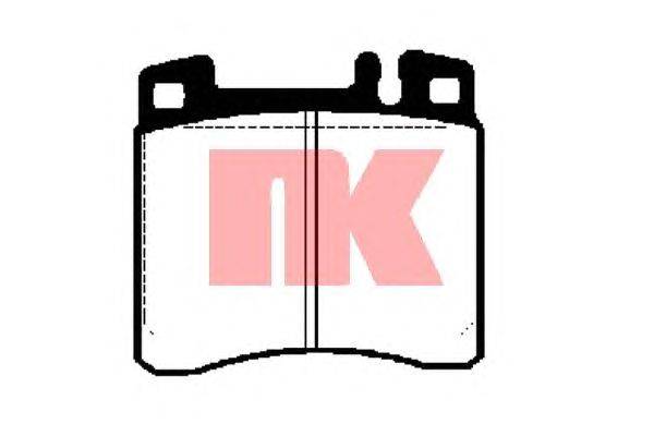 Комплект тормозных колодок, дисковый тормоз NK 223324