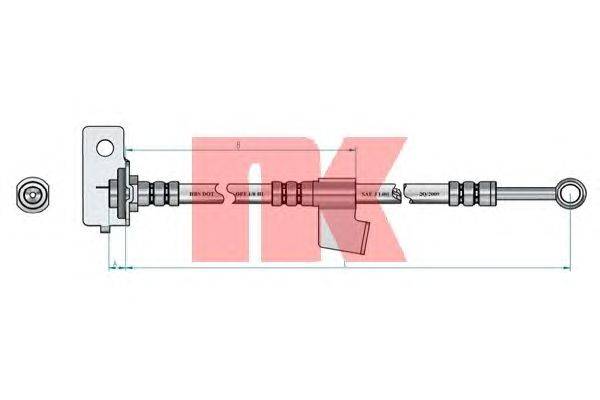 Тормозной шланг NK 853444