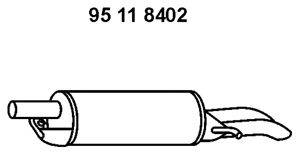 Глушитель выхлопных газов конечный EBERSPÄCHER 95 11 8402