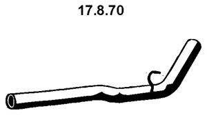 Труба выхлопного газа EBERSPÄCHER 17.8.70