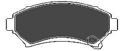 Комплект тормозных колодок, дисковый тормоз MAPCO 64102