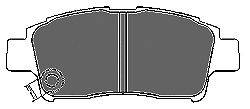Комплект тормозных колодок, дисковый тормоз MAPCO 6525