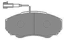 Комплект тормозных колодок, дисковый тормоз MAPCO 141522
