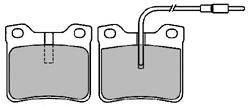 Комплект тормозных колодок, дисковый тормоз MAPCO 141241