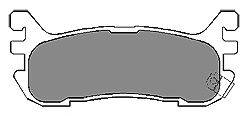 Комплект тормозных колодок, дисковый тормоз MAPCO 6589