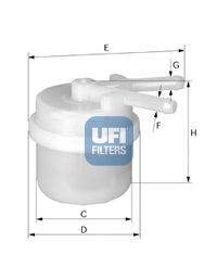 Топливный фильтр UFI 3100700