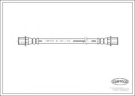 Тормозной шланг CORTECO 19018882