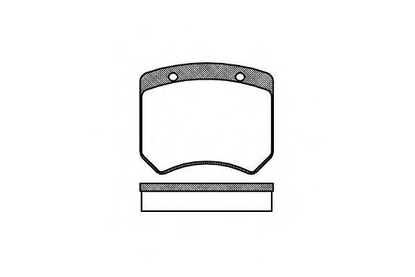 Комплект тормозных колодок, дисковый тормоз REMSA 0051.00