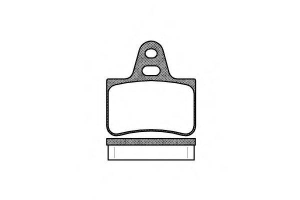 Комплект тормозных колодок, дисковый тормоз REMSA 026900
