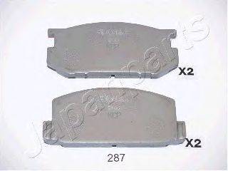 Комплект тормозных колодок, дисковый тормоз JAPANPARTS PA-287AF