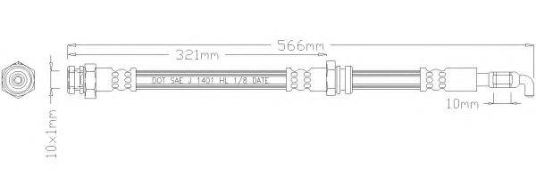 Тормозной шланг REMKAFLEX 5757