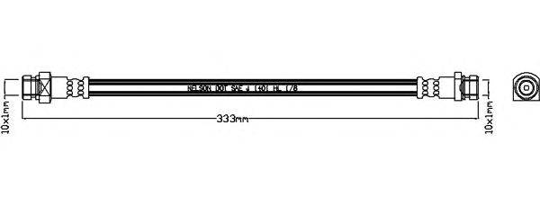 Тормозной шланг SPIDAN 340719