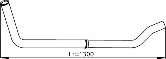 Труба выхлопного газа DINEX 28241