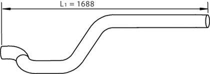Труба выхлопного газа DINEX 47686