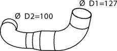 Труба выхлопного газа DINEX 82127