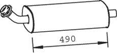 Средний глушитель выхлопных газов DINEX 36309