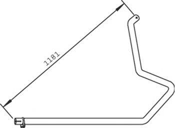 Труба выхлопного газа DINEX 36635