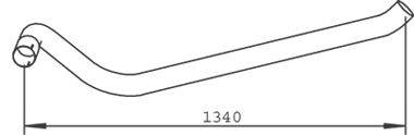 Труба выхлопного газа DINEX 53714