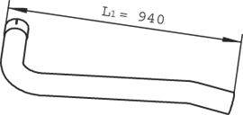 Труба выхлопного газа DINEX 22250