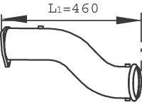 Труба выхлопного газа DINEX 21501