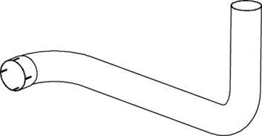 Труба выхлопного газа DINEX 48216